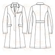 画像3: 女子ドクターコート　ホワイト（業務用）【白衣・制服】 (3)