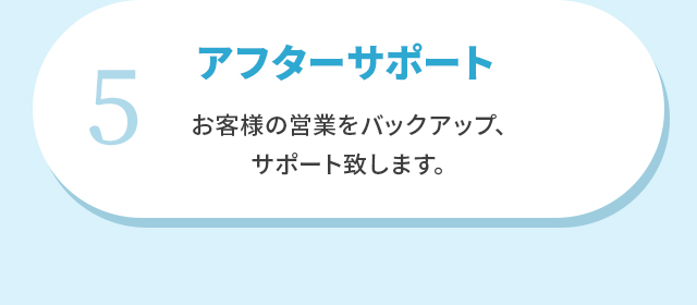 5.アフターサポート