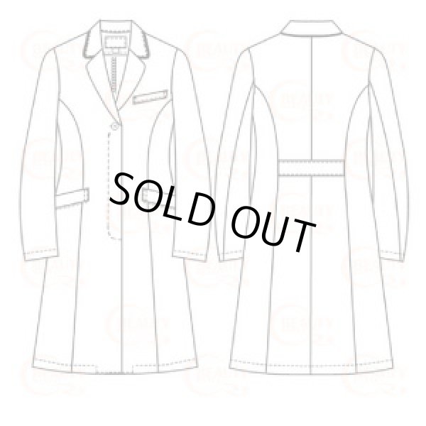 画像3: 女子ドクターコート　ホワイト（業務用）【白衣・制服】 (3)