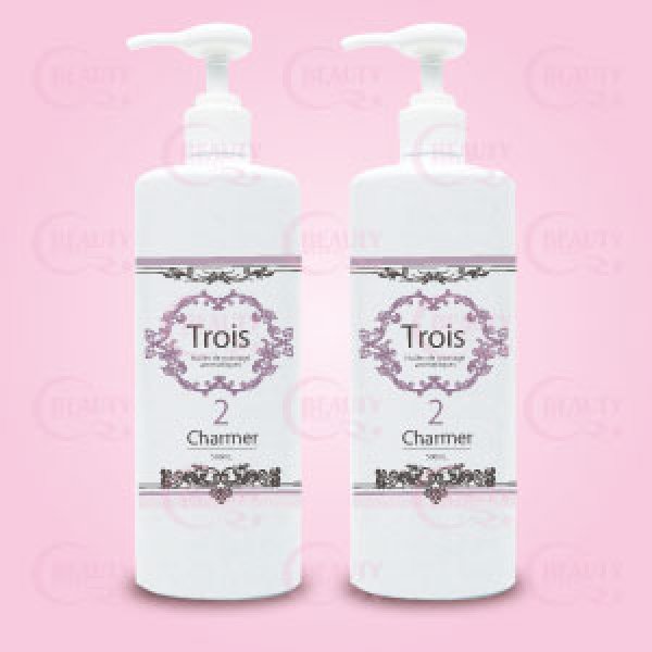 画像1: Trois（トロワ）ブレンドアロマ マッサージオイル Charmer【シャルメ】500ml×2本セット (1)