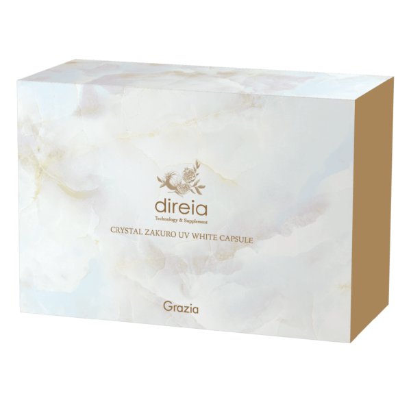 画像1: direia(ディレイア)クリスタルザクロ UV ホワイトカプセル(店販用)30粒 (1)